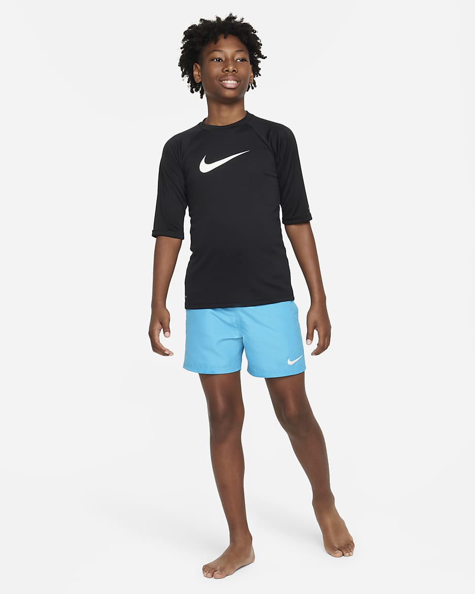 Nike Dri FIT Big Kids Boys Short Sleeve Hydroguard. Nike